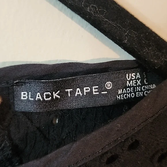 BLACK TAPE TOP - Picture 4 of 7